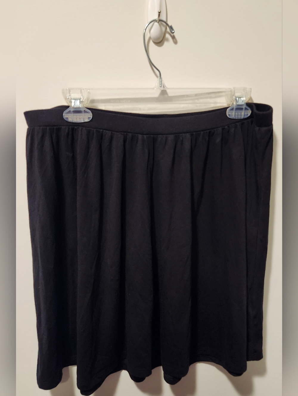 Old Navy Black Gathered A-Line Pull-On Skirt